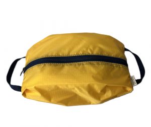 yellow puffer pouch